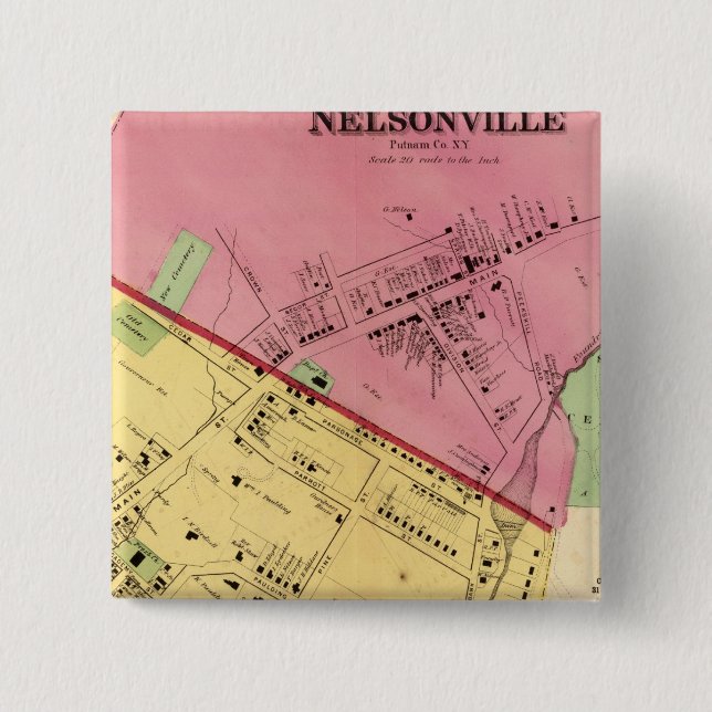 Cold Spring, Nelsonville 15 Cm Square Badge (Front)