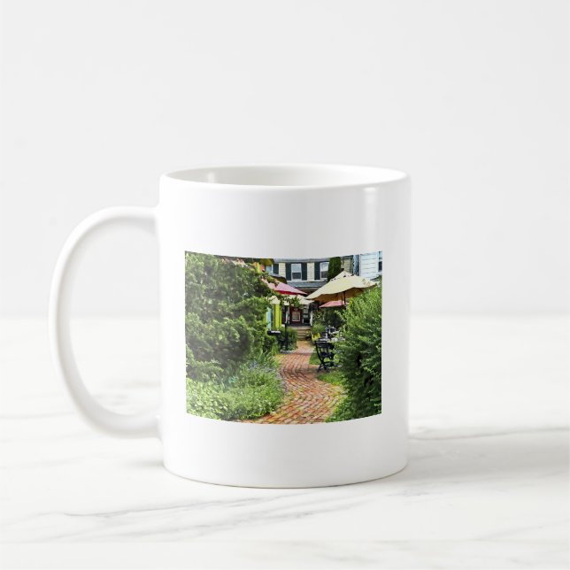 Cold Spring NY - Outdoor Dining on the Patio Coffee Mug (Left)