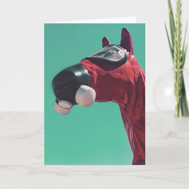 cold war horse holiday card (Front)