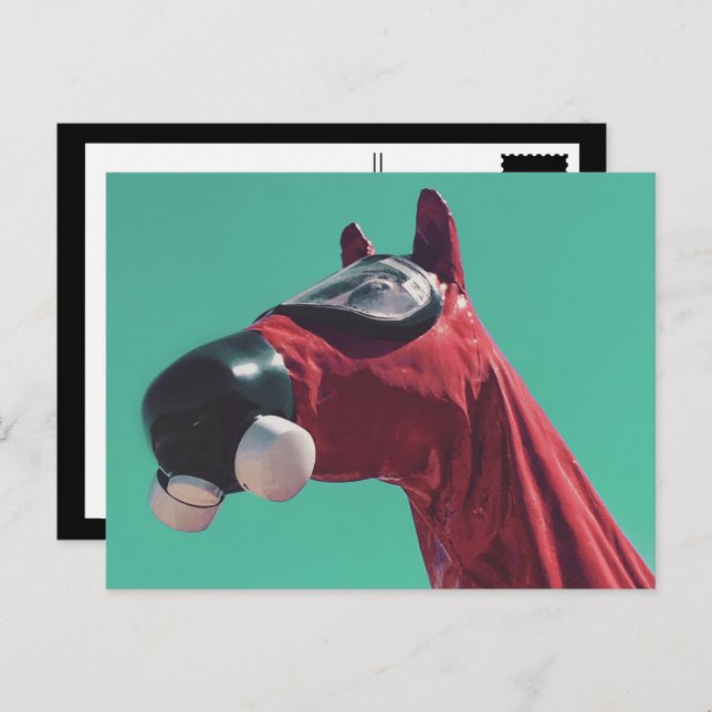 cold war horse postcard (Front/Back)