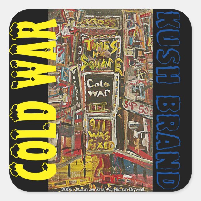 COLD WAR KUSH SQUARE STICKER (Front)