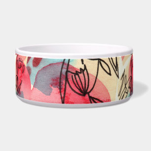 Cold Warm Watercolor Floral Geometric