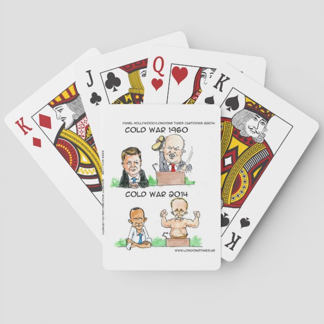 Cold Wars of 1960 And 2014 Funny Playing Cards (Back)