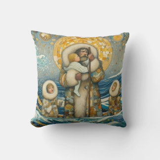 "Cold Waters, Strong Guide" Throw Pillow