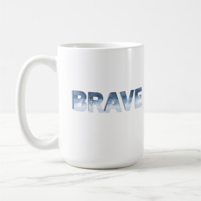 Cold winds. Bold heart. Coffee Mug (Left)