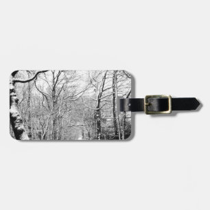 Cold Winter Woodland Luggage Tag
