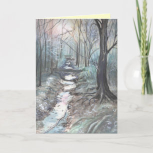 cold winters day holiday card