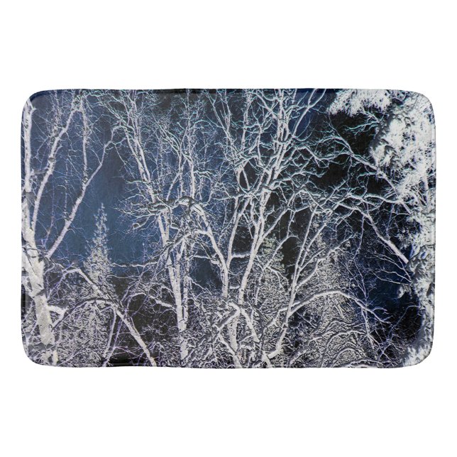 Cold Wintry night..... Bath Mat (Front)