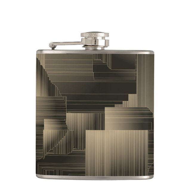 Colden Halls Art Deco Hip Flask (Front)