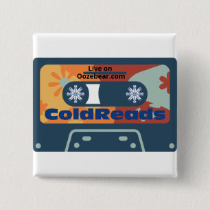 ColdReads: An Improv and Sketch Comedy Open Mic Bu 15 Cm Square Badge