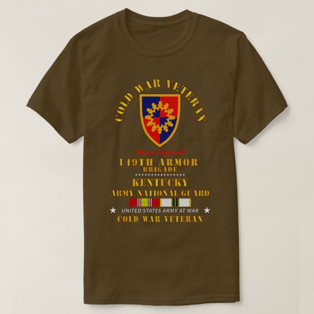 ColdVet 149th Armour Brigade Kentucky ARNG w COLD  T-Shirt (Design Front)