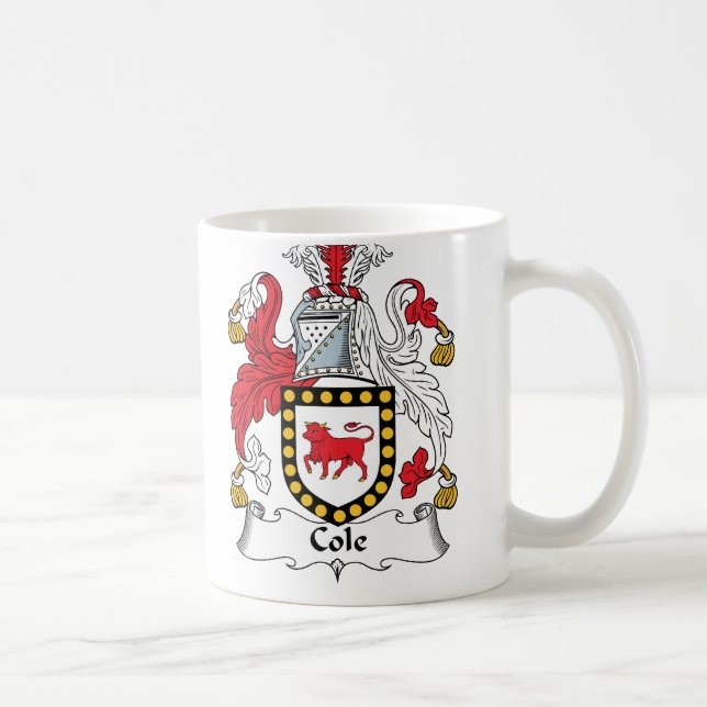 Cole Family Crest Coffee Mug (Right)