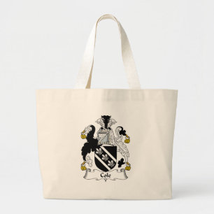 Cole Family Crest Large Tote Bag