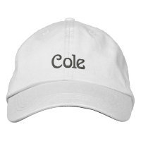 COLE Name Designer Cap