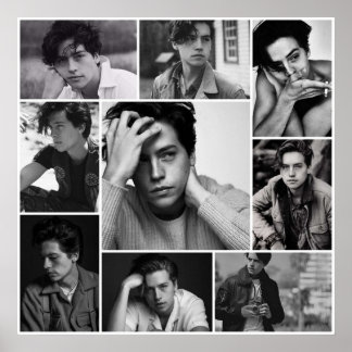 COLE SPROUSE BLACK AND WHITE POSTER