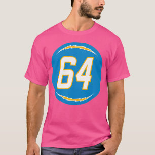 Cole Toner Number 64 Jersey Los Angeles Chargers I T-Shirt