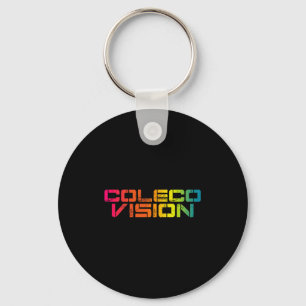 Coleco Vintage Retro Colorful Text Premium Tri-ble Key Ring