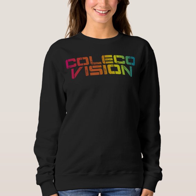 Coleco Vision Vintage Retro Colourful Text Sweatshirt (Front)