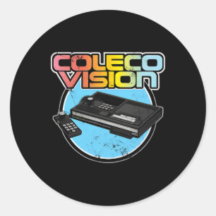 Colecovision Retro Vintage Video Game Gamer Classic Round Sticker
