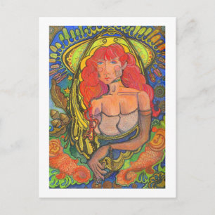 Colectible Starlet Mermaid with Halo - Postcard