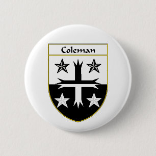 Coleman Coat of Arms/Family Crest 6 Cm Round Badge