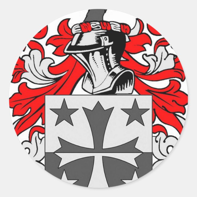 Coleman (Irish) Coat of Arms Classic Round Sticker (Front)