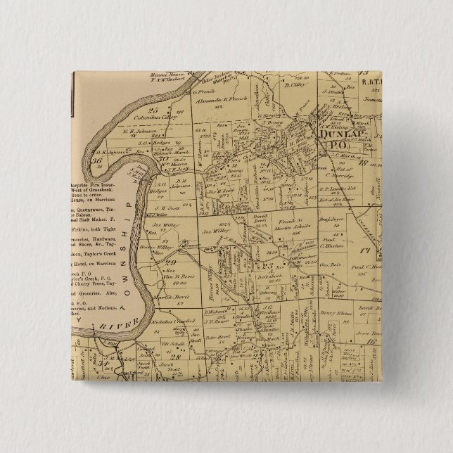 Colerain, Ohio 15 Cm Square Badge (Front)