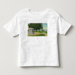 Coles Hill View of Mayflower Burial Monument Toddler T-Shirt