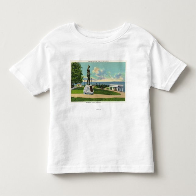 Coles Hill View of the Massasoit Statue Toddler T-Shirt (Front)