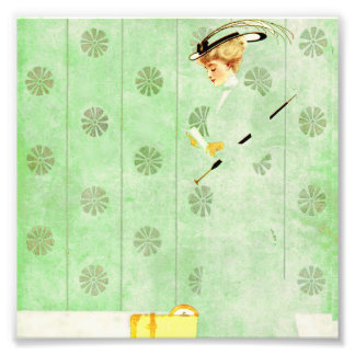 Coles Phillips ‘Fadeaway Girl’  “Green Wallpaper" Photo Print