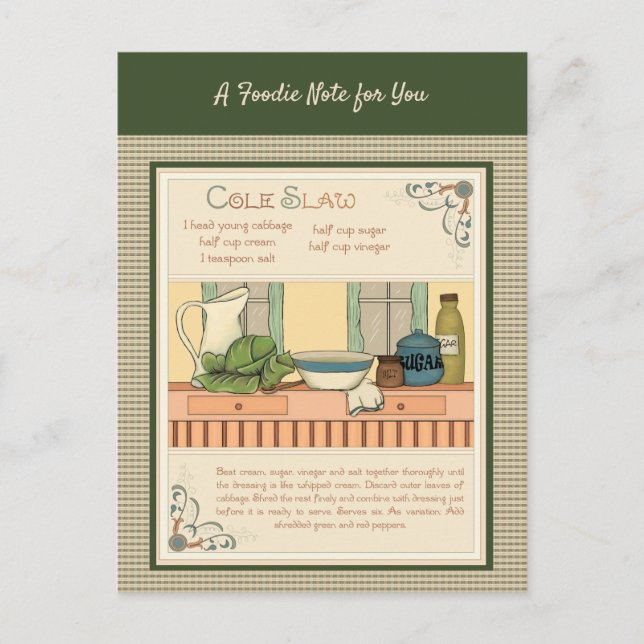 Coleslaw Postcard (Front)