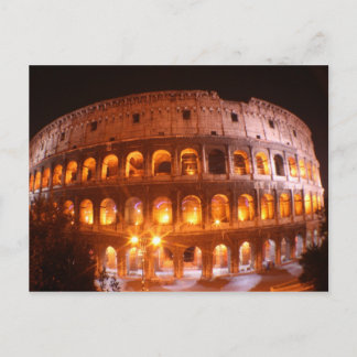 Colesseum at Night Postcard