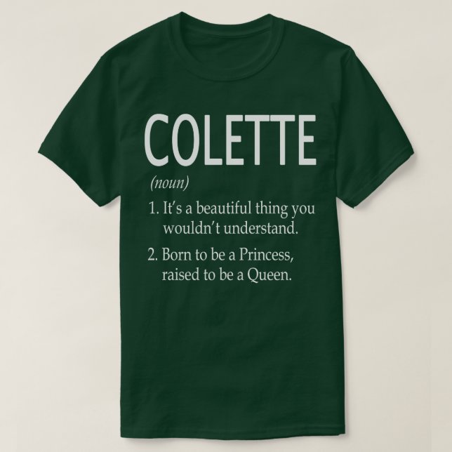 Colette Name Gift T-Shirt (Design Front)