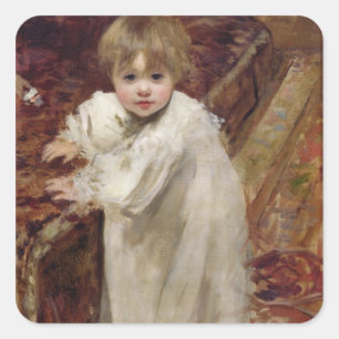 Colette's First Steps, 1895 Square Sticker