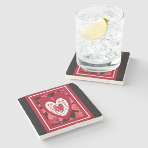 Coleus Close-up with John 3:16 Stone Coaster