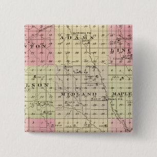 Colfax County, Nebraska 15 Cm Square Badge