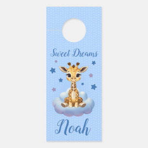 Colgador para puertas customizable baby giraffe door hanger