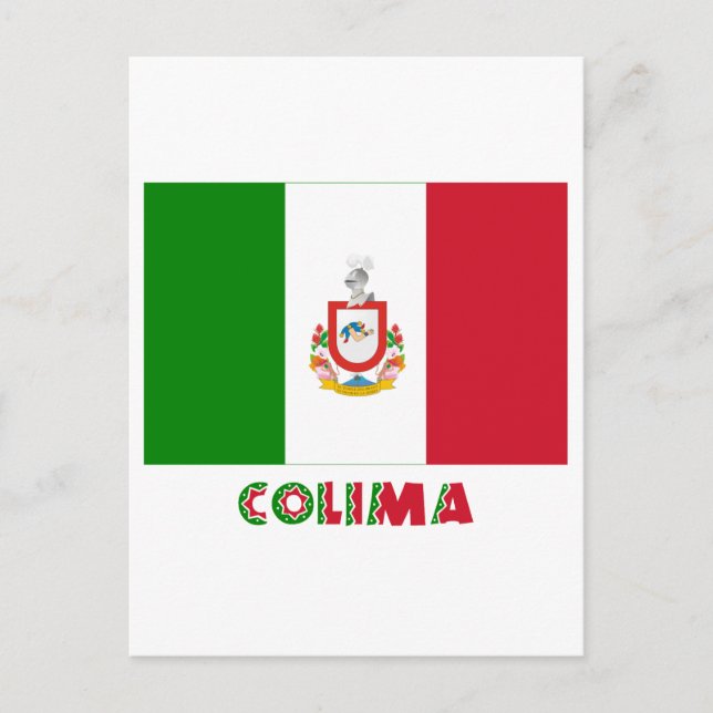 Colima Unofficial Flag Postcard (Front)