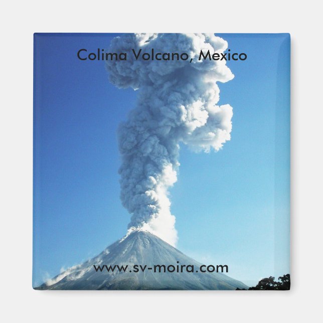 Colima Volcano, Jalisco, Mexico Magnet (Front)