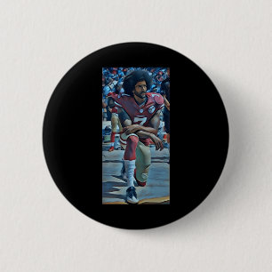 Colin Kaepernick Kneeling Sticker 6 Cm Round Badge