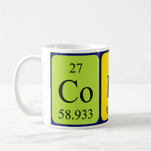 Colin periodic table name mug