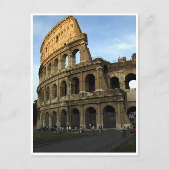 Coliseum at sunset postcard (Front)