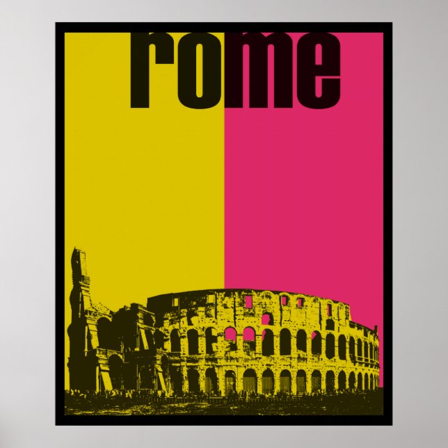 Coliseum in Rome Poster (Front)