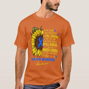Colitis Awareness She is A Colitis Warrior She is T-Shirt