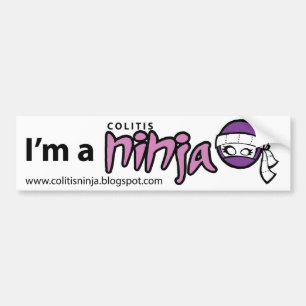 Colitis Ninja Bumper Sticker