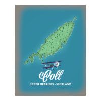 Coll Inner Hebrides Scotland map