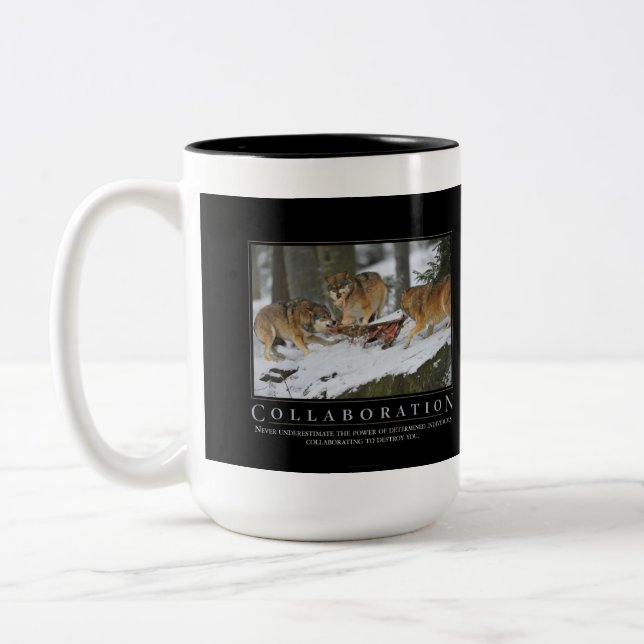Collaboration Demotivational  Mug (Left)