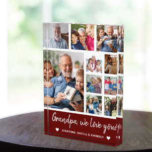 Collage 10 Photos Grandpa We Love You