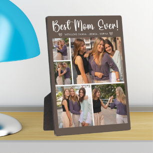 Collage 5 Photos Gift for Mother's Day Plaque