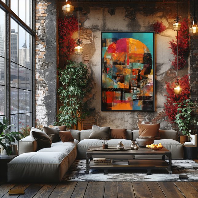 Collage Abstract Geometric Circle Photo Print (Creator Uploaded)